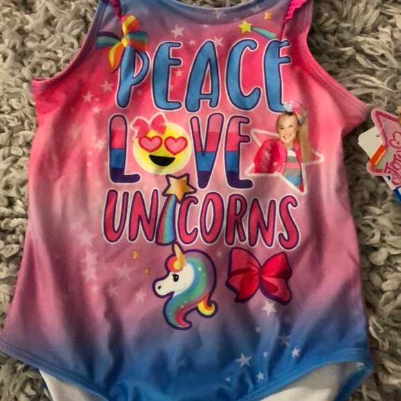 NWT JoJo Siwa 1pc Swimsuit Girl's Size 6X - Picture 2 of 5